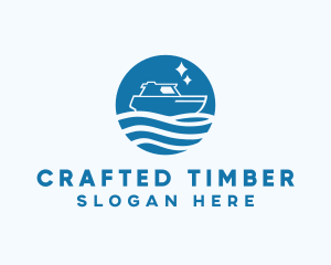 Ocean Sailboat Travel logo design