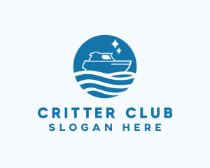 Ocean Sailboat Travel logo design