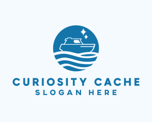 Ocean Sailboat Travel logo design