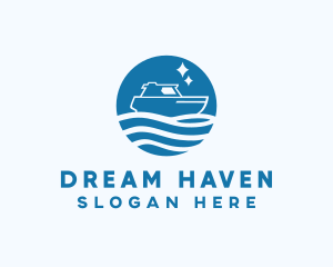 Ocean Sailboat Travel logo design