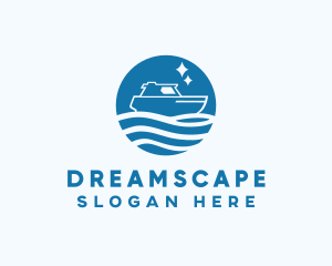 Ocean Sailboat Travel logo design