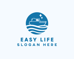 Ocean Sailboat Travel logo design