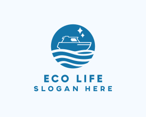 Ocean Sailboat Travel logo design