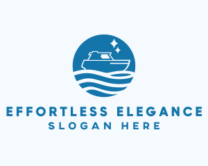 Ocean Sailboat Travel logo design