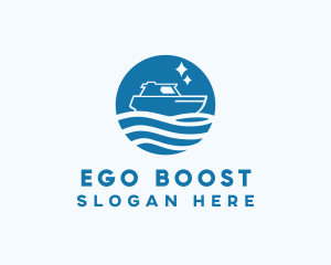 Ocean Sailboat Travel logo design