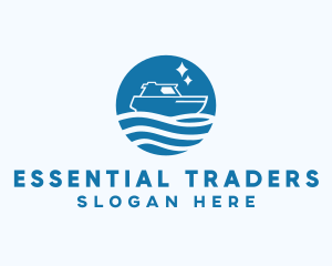 Ocean Sailboat Travel logo design