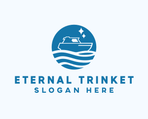 Ocean Sailboat Travel logo design