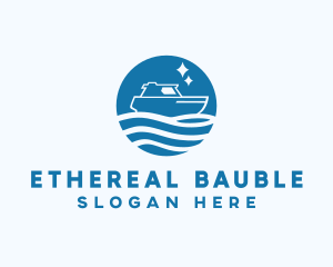 Ocean Sailboat Travel logo design