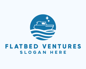 Ocean Sailboat Travel logo design