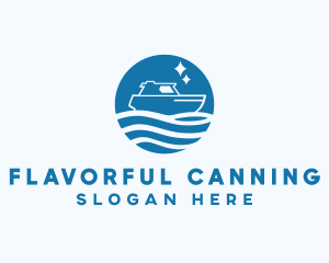 Ocean Sailboat Travel logo design