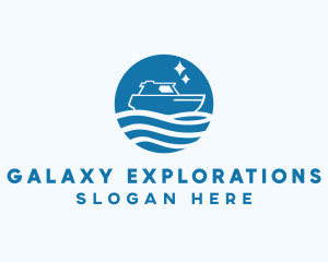 Ocean Sailboat Travel logo design