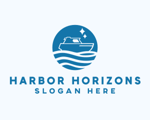 Ocean Sailboat Travel logo design