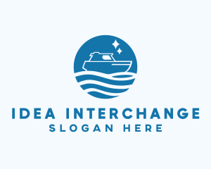 Ocean Sailboat Travel logo design