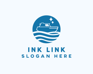 Ocean Sailboat Travel logo design