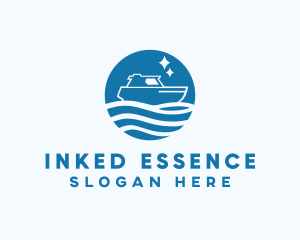 Ocean Sailboat Travel logo design