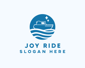 Ocean Sailboat Travel logo design