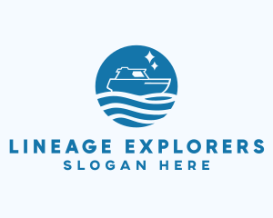 Ocean Sailboat Travel logo design