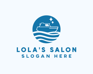 Ocean Sailboat Travel logo design