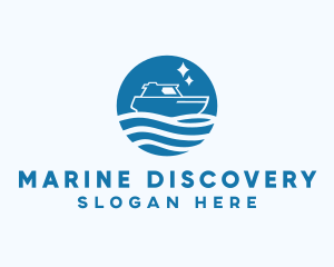 Ocean Sailboat Travel logo design