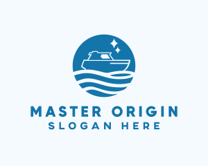 Ocean Sailboat Travel logo design