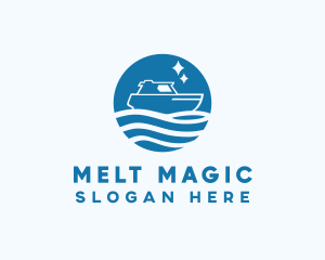 Ocean Sailboat Travel logo design