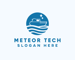 Ocean Sailboat Travel logo design