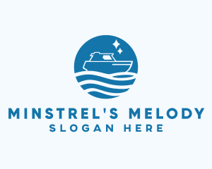 Ocean Sailboat Travel logo design