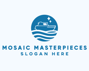 Ocean Sailboat Travel logo design