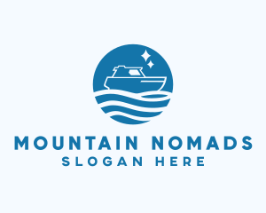 Ocean Sailboat Travel logo design