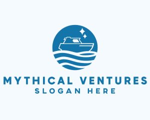 Ocean Sailboat Travel logo design