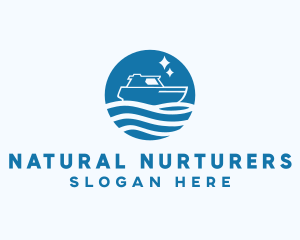 Ocean Sailboat Travel logo design