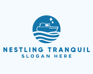 Ocean Sailboat Travel logo design