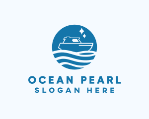 Ocean Sailboat Travel logo design