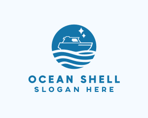 Ocean Sailboat Travel logo design