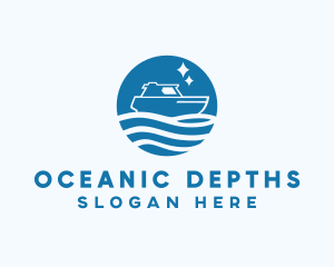 Ocean Sailboat Travel logo design