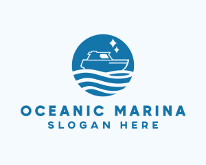 Ocean Sailboat Travel logo design