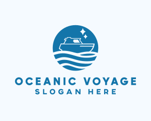 Ocean Sailboat Travel logo design