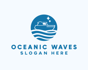 Ocean Sailboat Travel logo design