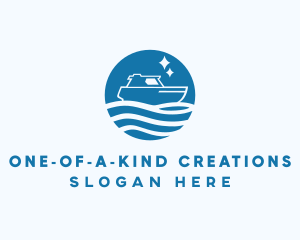 Ocean Sailboat Travel logo design