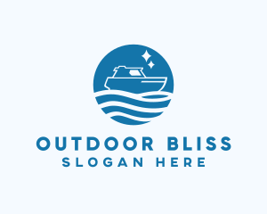 Ocean Sailboat Travel logo design