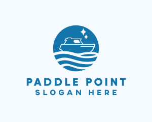 Ocean Sailboat Travel logo design