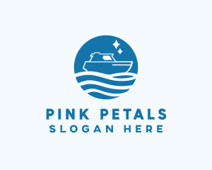 Ocean Sailboat Travel logo design