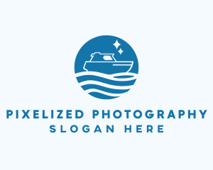 Ocean Sailboat Travel logo design