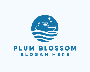 Ocean Sailboat Travel logo design