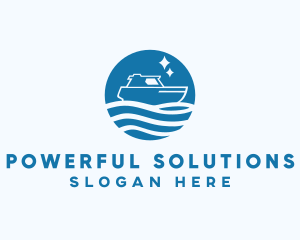 Ocean Sailboat Travel logo design