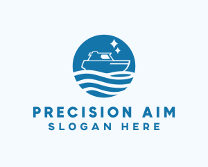 Ocean Sailboat Travel logo design