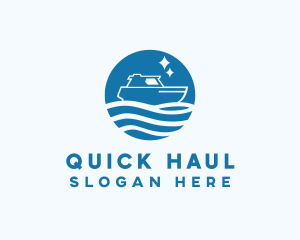 Ocean Sailboat Travel logo design