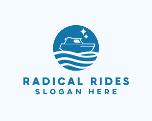 Ocean Sailboat Travel logo design