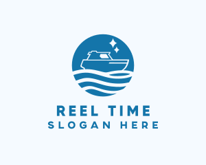 Ocean Sailboat Travel logo design