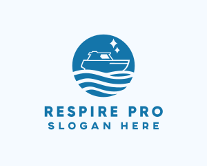 Ocean Sailboat Travel logo design